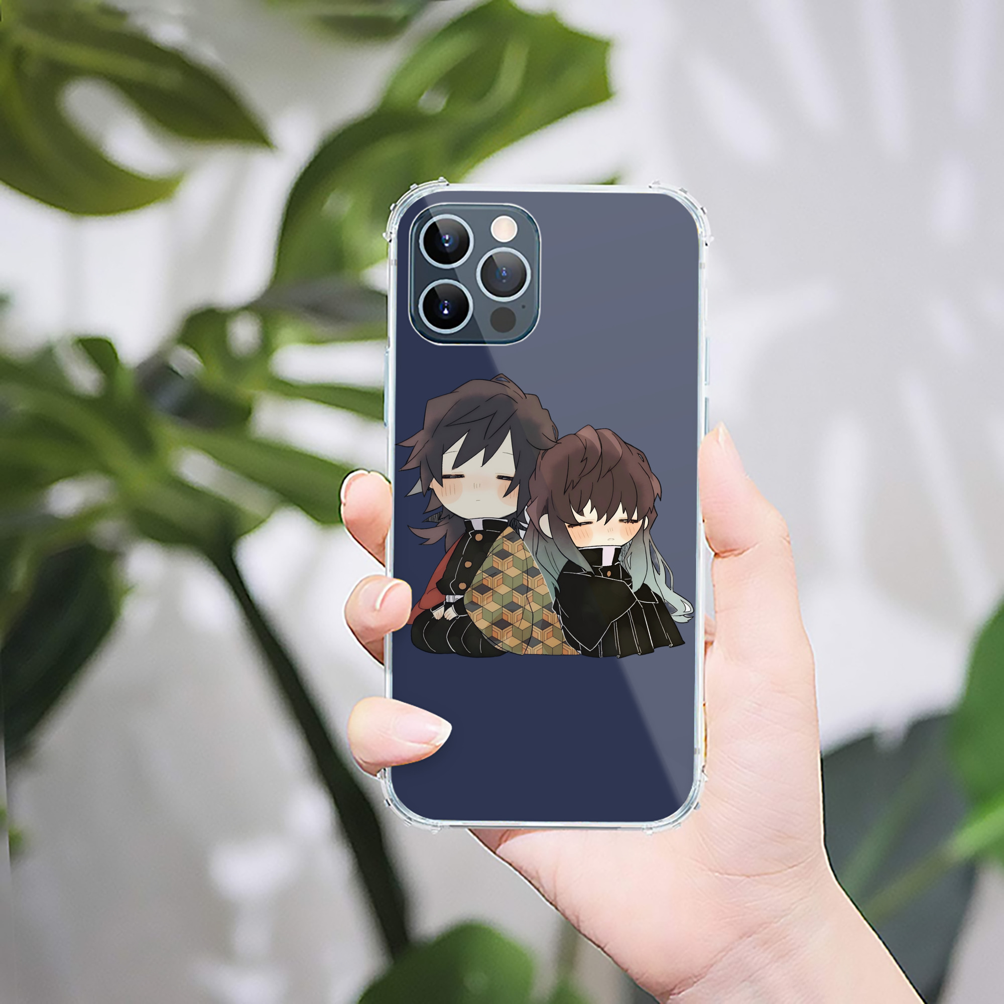 （画像用） 鬼滅の刃（きめつのやいば）水柱-冨岡 義勇／とみおか ぎゆう Tomioka Giyuu 【iPhone 12シリーズ対応】透明スマホケース（クリアソフトケース）